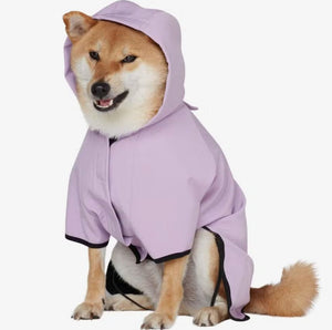 Hooded Softshell Waterproof Jacket in Lilac - Posh Puppy Boutique