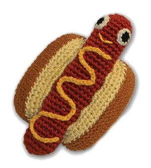 Hot Dog Knit Toy - Posh Puppy Boutique