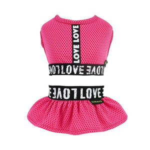 Hot Pink Athleisure 2 Piece Dress - Posh Puppy Boutique