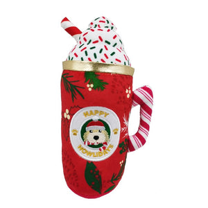 Howliday Cheer Mug Christmas Dog Toy - Posh Puppy Boutique