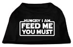 Hungry I am Screen Print Shirt in Black - Posh Puppy Boutique