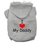 I Love My Daddy Screen Print Pet Hoodie - Many Colors - Posh Puppy Boutique