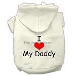 I Love My Daddy Screen Print Pet Hoodie - Many Colors - Posh Puppy Boutique