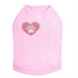 I Love My Human Tank - Many Colors - Posh Puppy Boutique