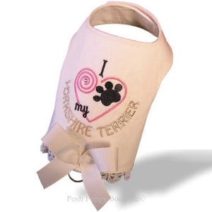 I Love My Yorkshire Terrier Harness Vest - Posh Puppy Boutique