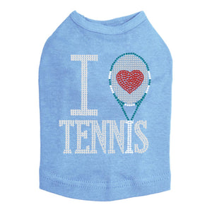 I Love Tennis Rhinestone Tank - Many Colors - Posh Puppy Boutique