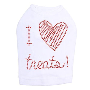 I Love Treats Tank - Many Colors - Posh Puppy Boutique