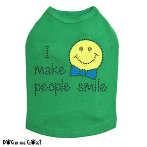 I Make People Smile (Boy) Dog Tank Many Colors - Posh Puppy Boutique