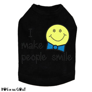 I Make People Smile (Boy) Dog Tank Many Colors - Posh Puppy Boutique