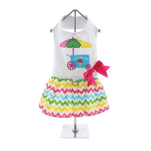 Ice Cream Cart Dress with Matching Leash - Posh Puppy Boutique