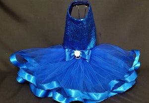 Blue Sequin Dress