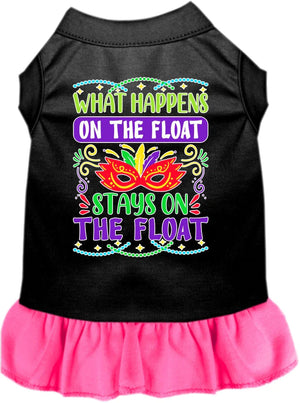 What Happens On The Float, Stays On The Float Screen Print Dog Dress in Many Colors