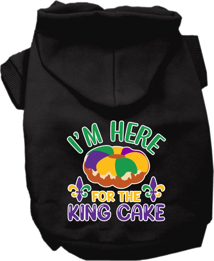 I'm Here For The King Cake Screen Print Hoodie in Many Colors