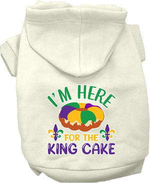 I'm Here For The King Cake Screen Print Hoodie in Many Colors - Posh Puppy Boutique