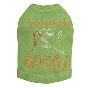 Im Just Here for the Boos Rhinestones Tank Top - Many Colors - Posh Puppy Boutique