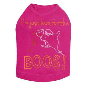 Im Just Here for the Boos Rhinestones Tank Top - Many Colors - Posh Puppy Boutique