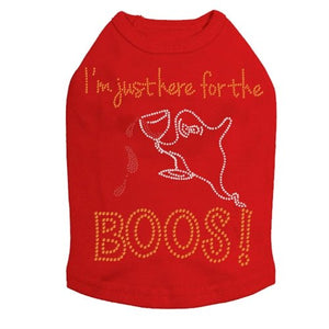 Im Just Here for the Boos Rhinestones Tank Top - Many Colors - Posh Puppy Boutique