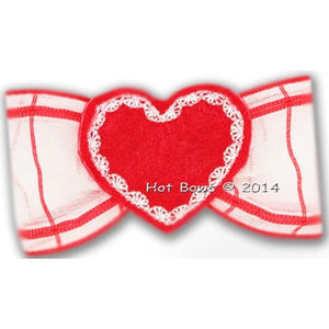 In My Heart Hair Bow - Posh Puppy Boutique