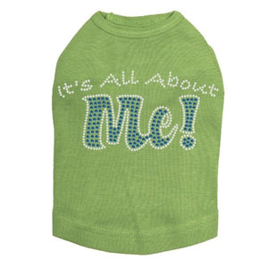 It's All About Me Rhinestone Dog Tank - Many Colors - Posh Puppy Boutique