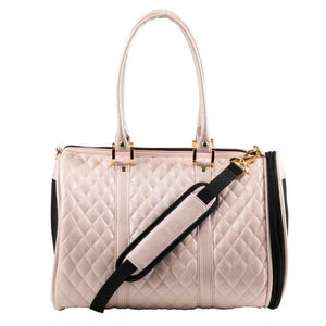 JL Duffel - Pink Quilted - Posh Puppy Boutique