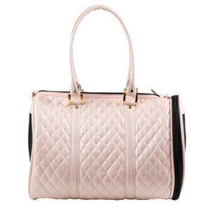 JL Duffel - Pink Quilted - Posh Puppy Boutique