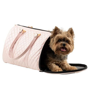 JL Duffel - Pink Quilted - Posh Puppy Boutique