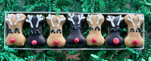 Jolly Reindeer Christmas Dog Treats Gift Sleeve - Posh Puppy Boutique