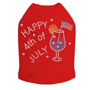 July 4th Cocktail Rhinestone Tank - Many Colors - Posh Puppy Boutique