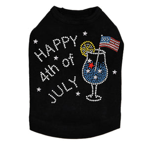 July 4th Cocktail Rhinestone Tank - Many Colors - Posh Puppy Boutique