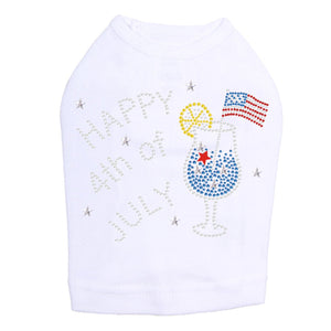 July 4th Cocktail Rhinestone Tank - Many Colors - Posh Puppy Boutique