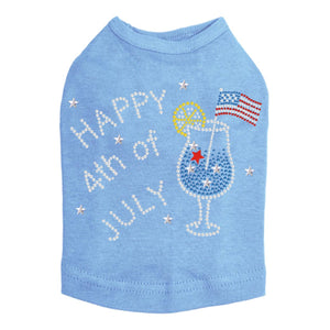 July 4th Cocktail Rhinestone Tank - Many Colors - Posh Puppy Boutique