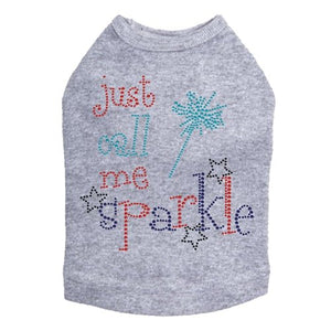 Just Call Me Sparkle Tank - Many Colors - Posh Puppy Boutique