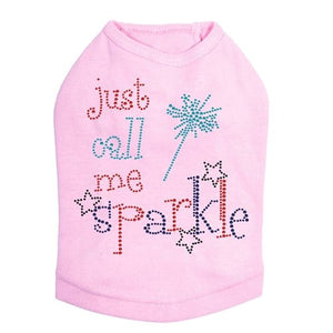 Just Call Me Sparkle Tank - Many Colors - Posh Puppy Boutique