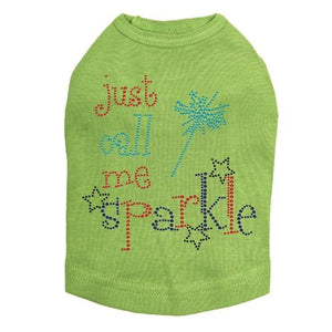 Just Call Me Sparkle Tank - Many Colors - Posh Puppy Boutique