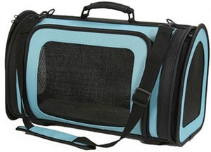 Kelle Carrier - Turquoise & Black - Posh Puppy Boutique