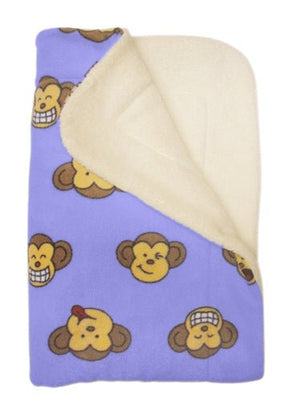 Lavender Silly Monkey Ultra - Plush Blanket - Posh Puppy Boutique