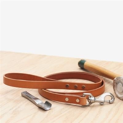 Leather Dog Leash - Tan