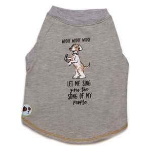 Let Me Sing the Song of My People Tee in Grey - Posh Puppy Boutique