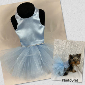 Light Blue Tutu Dress - Posh Puppy Boutique