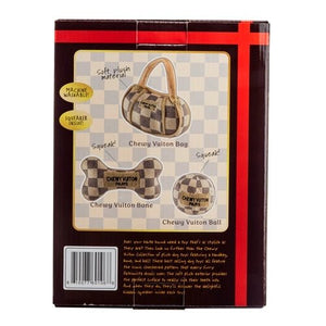 Limited Edition Checker Chewy Vuiton Gift Box Set - Posh Puppy Boutique