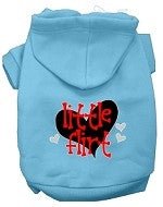 Little Flirt Screen Print Dog Hoodie in Many Colors - Posh Puppy Boutique