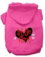 Little Flirt Screen Print Dog Hoodie in Many Colors - Posh Puppy Boutique