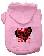 Little Flirt Screen Print Dog Hoodie in Many Colors - Posh Puppy Boutique