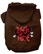 Little Flirt Screen Print Dog Hoodie in Many Colors - Posh Puppy Boutique