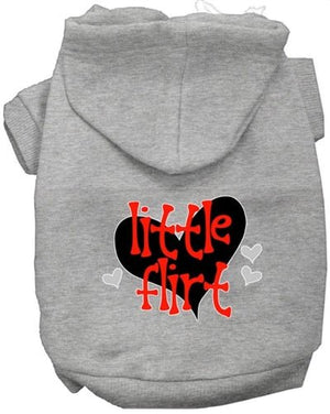 Little Flirt Screen Print Dog Hoodie in Many Colors - Posh Puppy Boutique