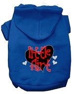 Little Flirt Screen Print Dog Hoodie in Many Colors - Posh Puppy Boutique