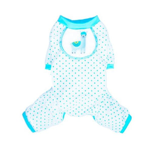 Llama Pajama in Blue - Posh Puppy Boutique