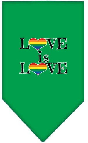 Love is Love Screen Print Bandana in Many Colors - Posh Puppy Boutique