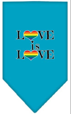 Love is Love Screen Print Bandana in Many Colors - Posh Puppy Boutique