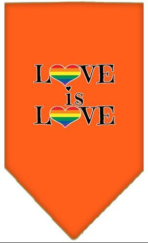 Love is Love Screen Print Bandana in Many Colors - Posh Puppy Boutique